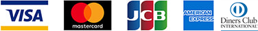 VISA / Mastercard / JCB / AMEX / Diners Club